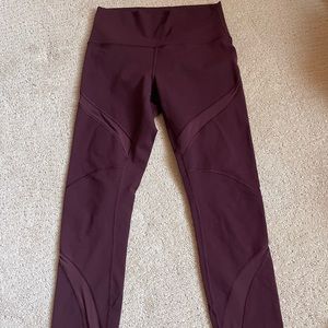 Lulu lemon leggings burgundy